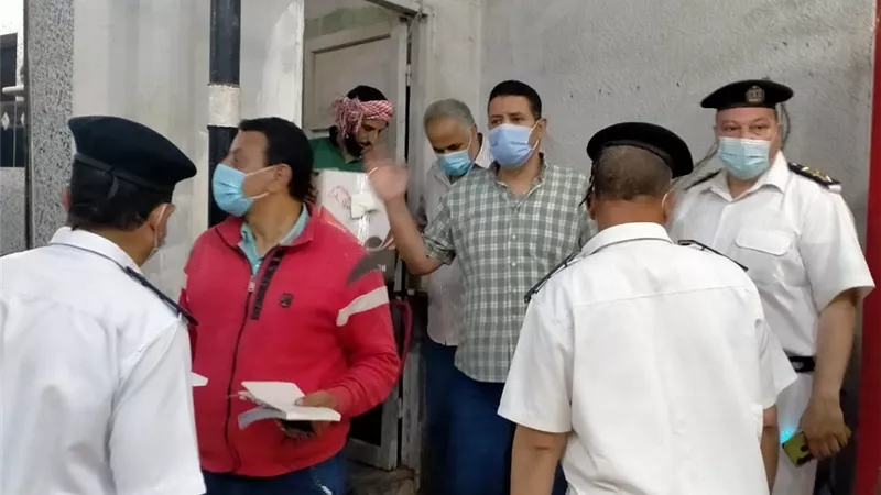 حملة مكبرة لمتابعة تنفيذ الإجراءات الاحترازية بأشمون