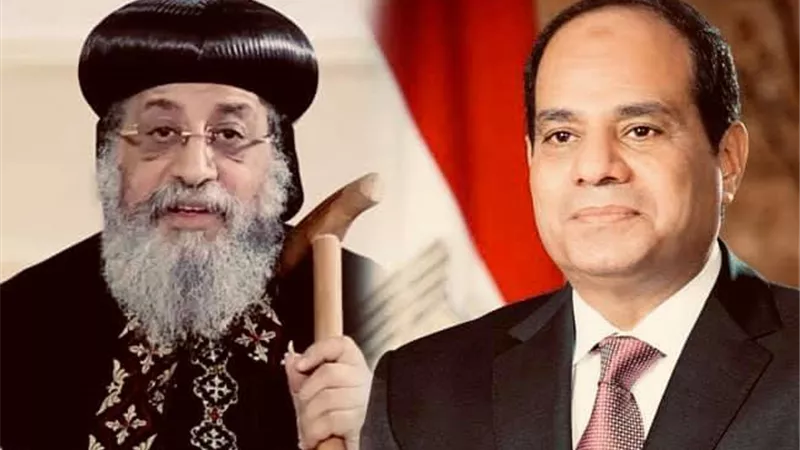 الرئيس عبد الفتاح السيسي يهنئ البابا تواضروس بمناسبة عيد القيامة المجيد