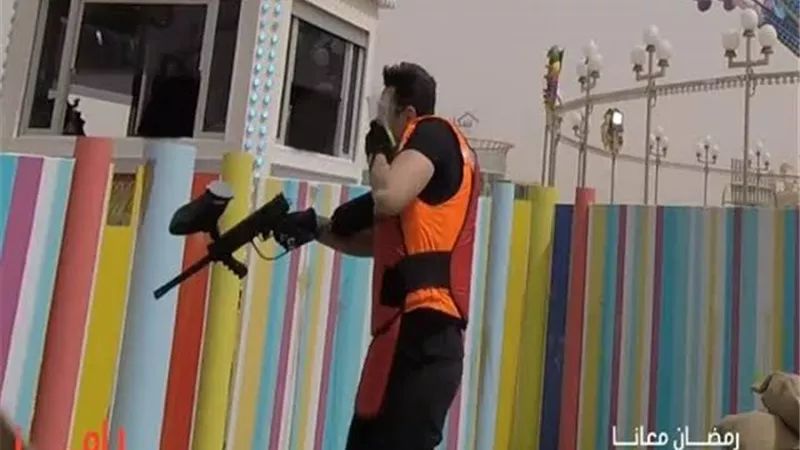 اصابة شديدة لحمادة هلال على يد رامز جلال.. صور