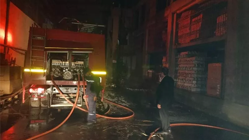 نفوق كمية من الطيور في حريق بمزرعة دواجن غير مرخصة بالدقهلية