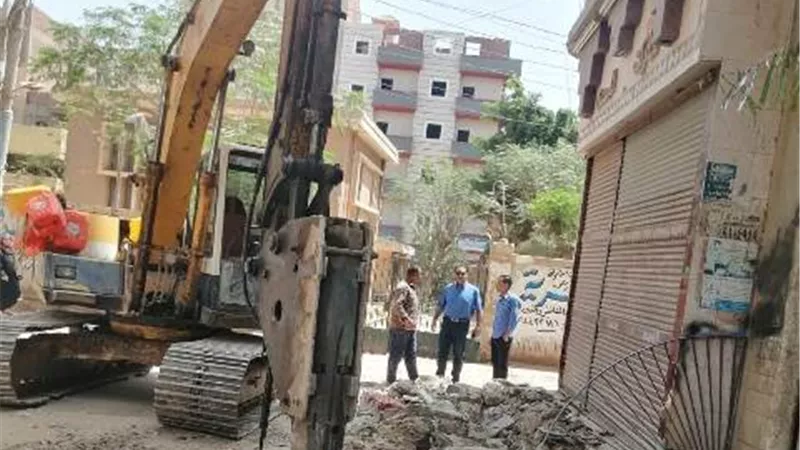 متابعات للرصف والتطوير بمنوف وسرس الليان..صور