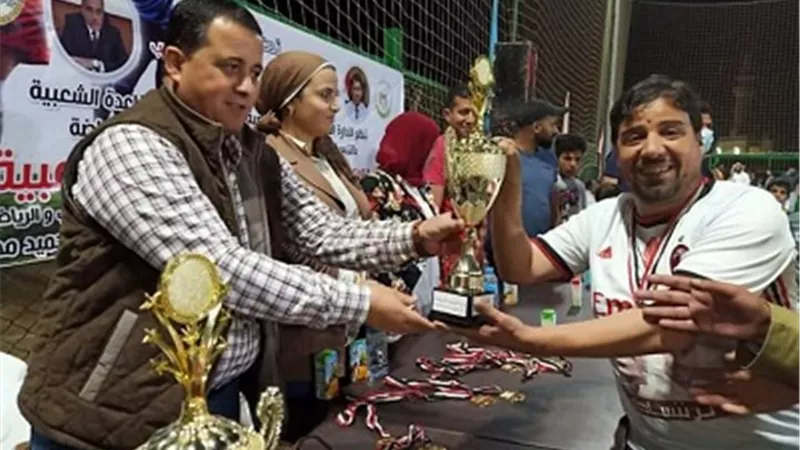 توزيع جوائز نهائي دورى الاحياء الشعبية بمطروح