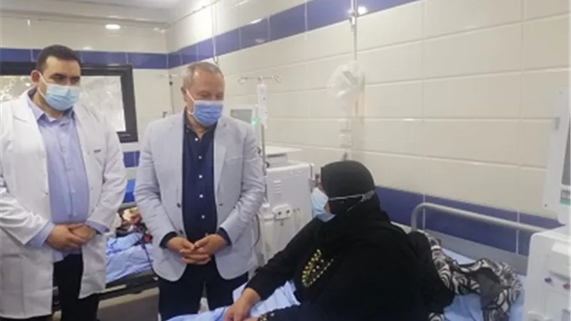 فعاليات تطعيم مرضى الغسيل الكلوي بلقاح فيروس كورونا بوحدة الكلى بمستشفى شربين المركزي