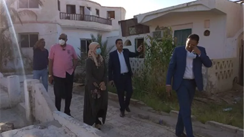 رئيس مدينة سفاجا تزور العقبي للاستشفاء البيئي وتطالب برفع كفاءة القرية لاهميتها في السياحة العلاجية