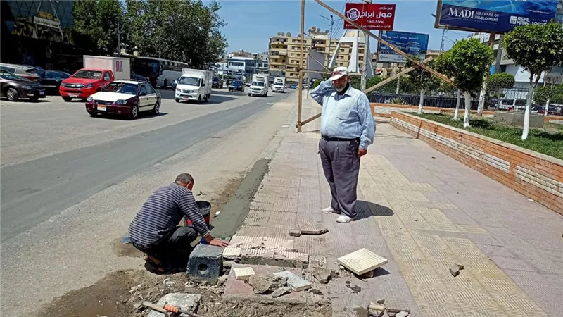 تطويرشوارع مدينه المنصوره بالتعاون مع المجتمع المدنى