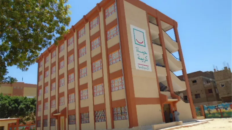 تسليم جناح مدرسة الحراجيه بقوص بعد صيانته