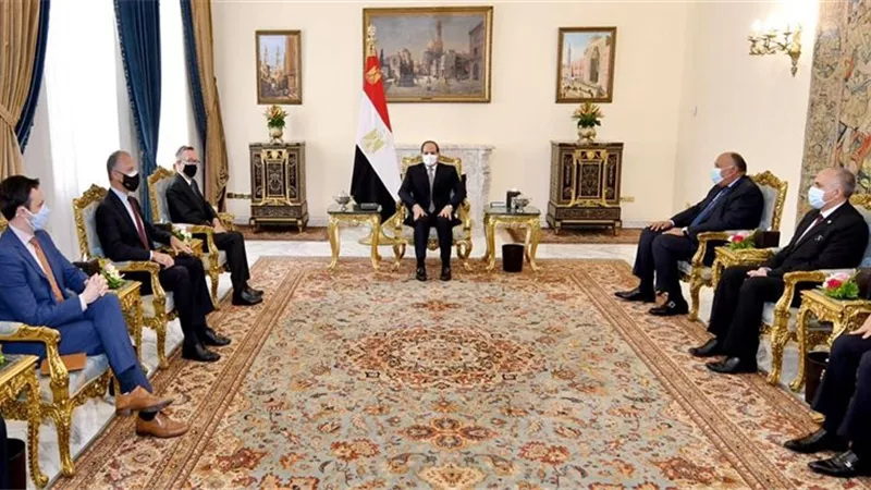الرئيس السيسي للمبعوث الأمريكي فيلتمان: سد النهضة قضية وجودية بالنسبة لمصر