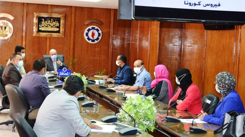 تفعيل الاجراءات الخاصة بتطعيمات فيروس كورونا بمحافظة السويس