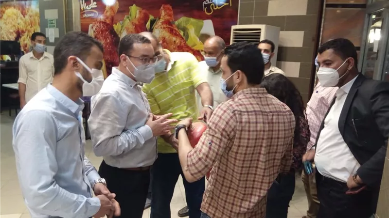 معاون محافظ بنى سويف فى جوله مسائيه