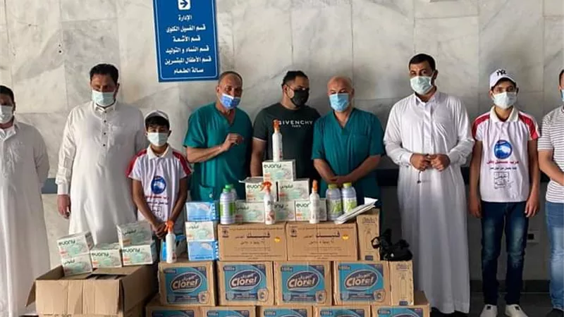 حزب مستقبل وطن الضبعة يوفر مستلزمات التعقيم للمنشأت الحكومية