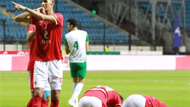بانون يسجل الهدف الأول للأهلى بمرمى الاتحاد من ركلة جزاء