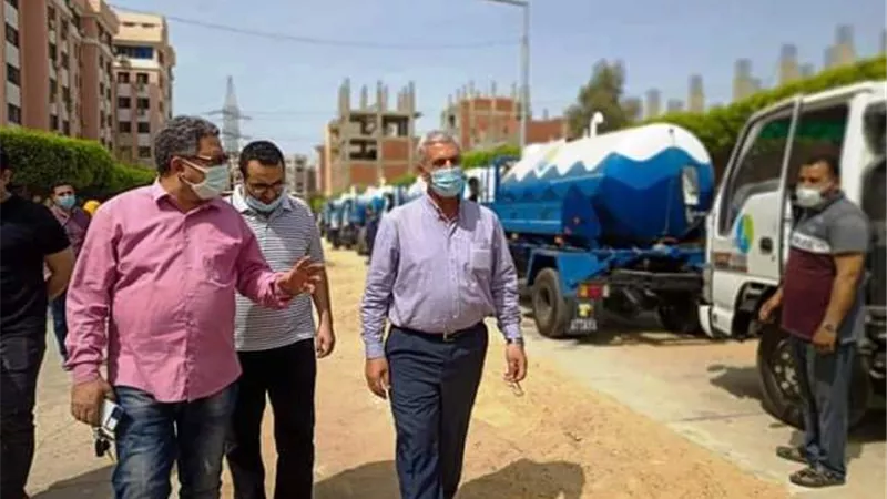 دخول 10سيارات مياه شرب جديدة الخدمة بشركة مياه الدقهلية