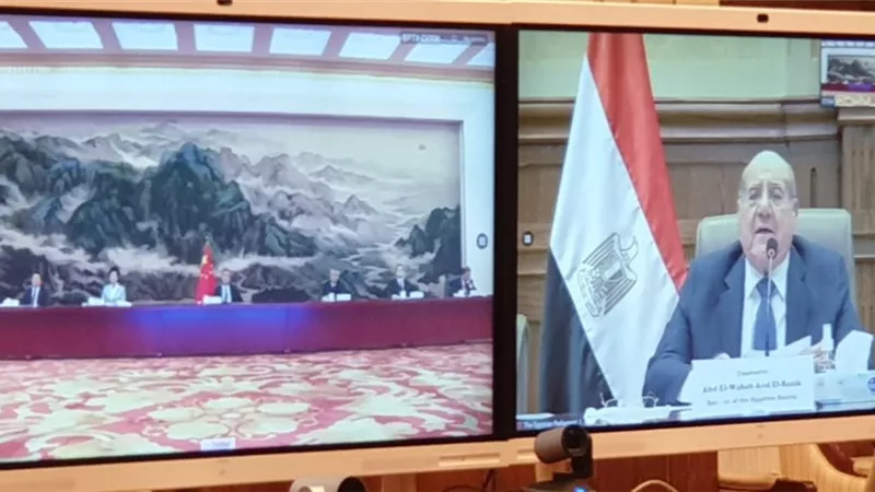 رئيس مجلس الشيوخ يعقد اجتماعاً بالفيديو كونفرانس مع رئيس المجلس الوطني للشعب الصيني