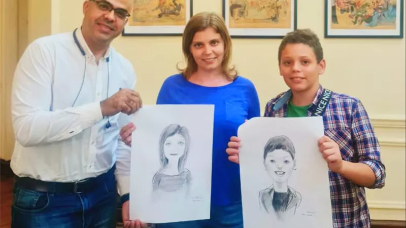 ورشة كاريكاتير لاطفال الجالية الروسية بالقاهرة