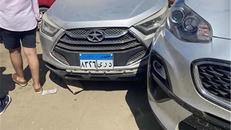 اصابة شخصان في تصادم ٤ سيارات ملاكي باول أيام عيد الفطر بالمنصورة