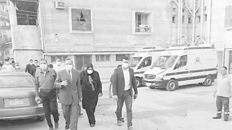 حريق في العناية المركزة بمستشفي صدر كفر الشيخ