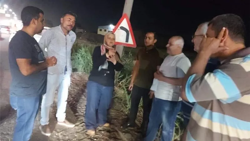 ازاله تعدى على ارض زراعيه وحملات لرفع تراكمات القمامه وكنس الطريق السريع