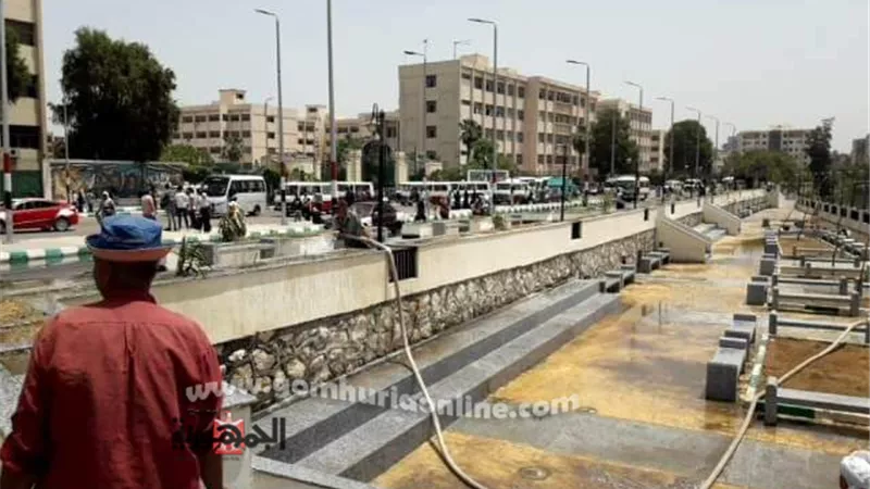 حي ثان الزقازيق يكثف أعمال النظافة بالممشي السياحي ومحيط المساجد والمستشفيات
