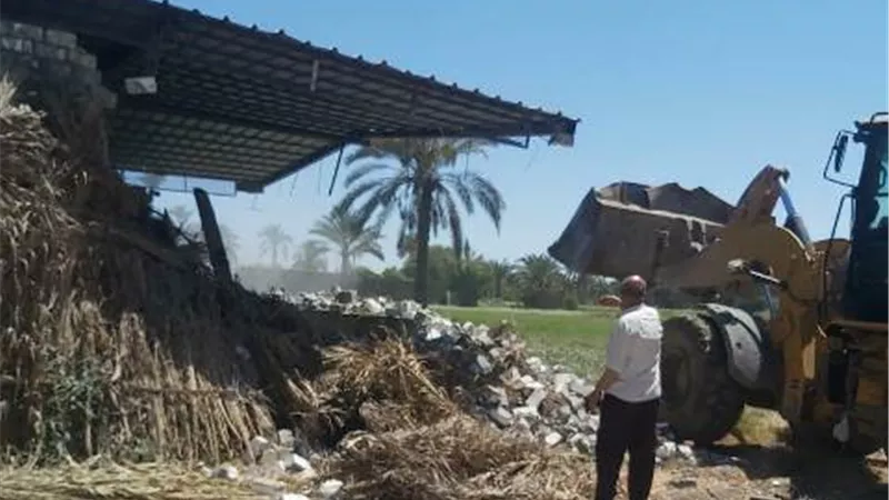 وزير الزراعة :22 حالة تعد فقط على الاراضي الزراعية اول ايام عيد الفطر وإزالتها بالكامل