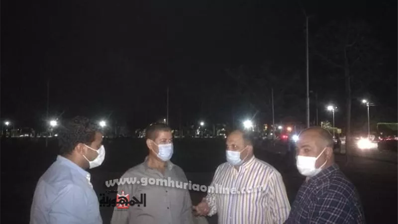 ١٥ محضر اشغال طريق حى ثان الإسماعيلية وغلق المحلات في مواعيده