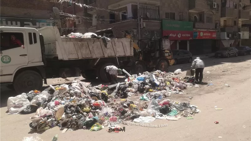 حملة نظافة مكثفه فى حى ثان الاسماعيلية