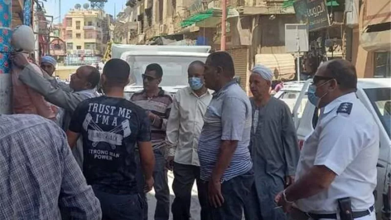 رفع 125 اشغال من شوارع مدينة بنى سويف
