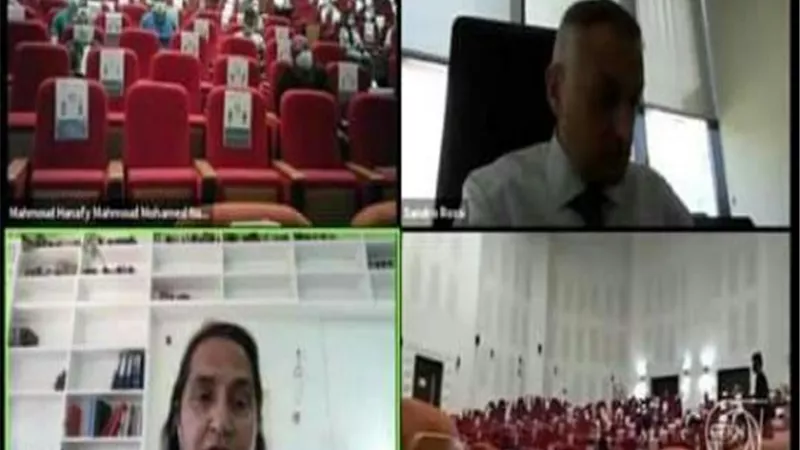 جامعة بنها تنظم مدرسة دولية افتراضية بالتعاون مع مركز سيرن بسويسرا لأبحاث الطاقة
