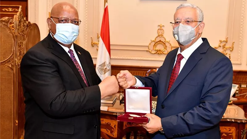 جبالى يستقبل رئيس برلمان زيمبابوي.. صور