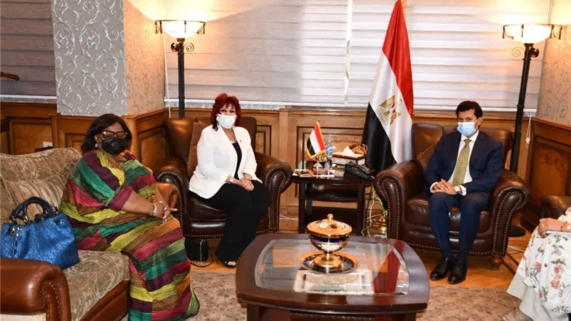 وزير الشباب يبحث التعاون مع رئيس اتحاد المستثمرات العرب