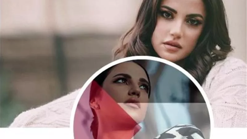 درة تدعم غزة وتغير صورتها على حساباتها بمواقع التواصل للعلم الفلسطينى