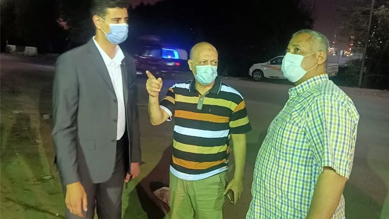 نائب المحافظ ورئيس مدينة شبرا الخيمة فى جولة مسائية لمتابعة رفع التراكمات بالشوارع