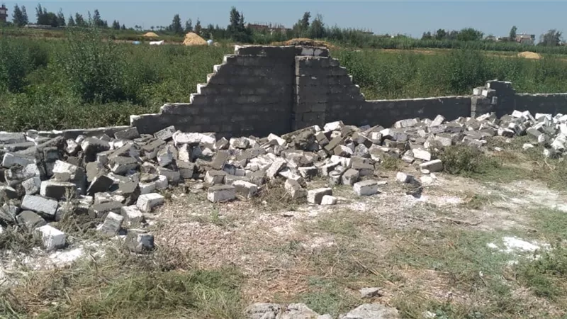ازالة 3 حالات تعدي على مساحة 1530 متر مربع بمركزي أبو المطامير والدلنجات
