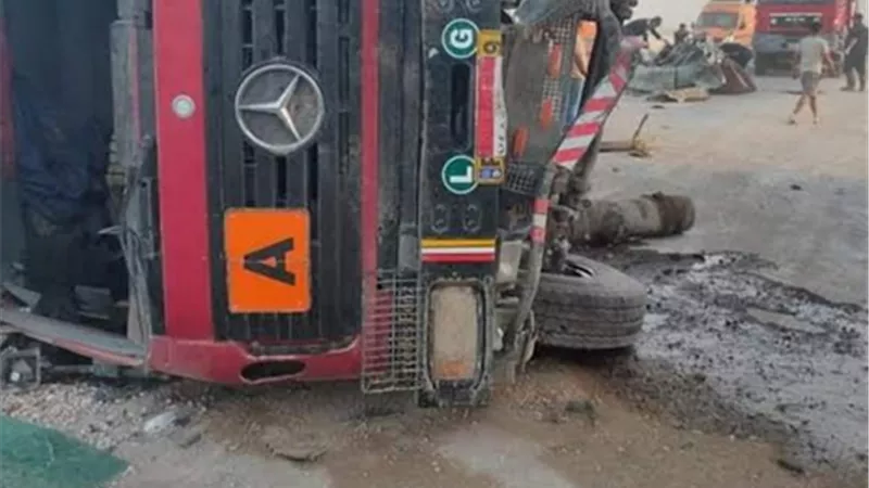 مصرع ثلاثة أشخاص وإصابة اخر فى تصادم بالسويس