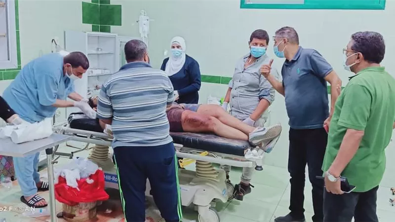 إصابة خمسة أشخاص بالكيلو 90 طريق راس غارب - الزعفرانه