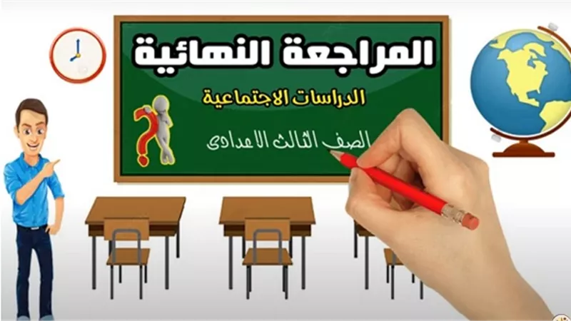 بالفيديو| مراجعة نهائية فى الدراسات الاجتماعية للتيرم الثانى للشهادة الاعدادية