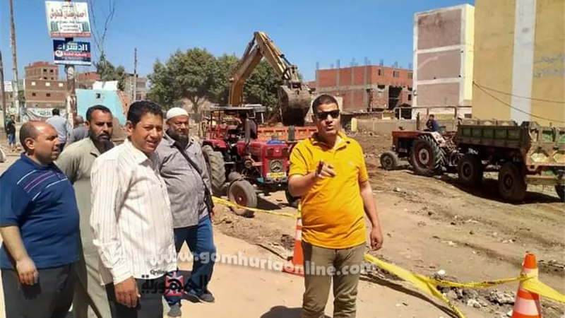 رئيس مدينة أشمون : بدء أعمال الحفر لإنشاء مجمع الخدمات الحكومية بجريس