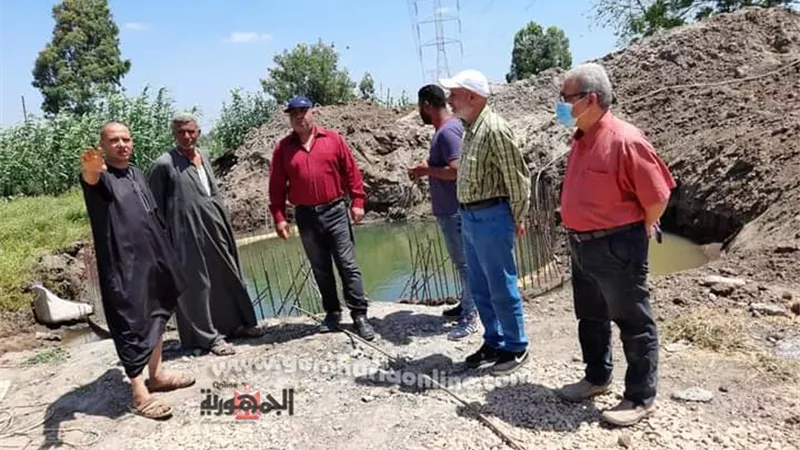رئيس مدينة بركة السبع يتابع الأعمال بمحطة صرف الغوري