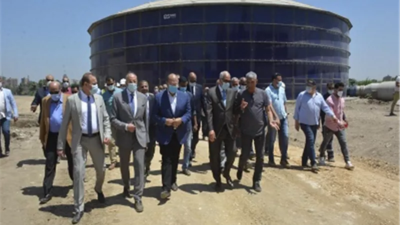 محافظ الجيزة يطلق إشارة بدء التشغيل التجريبى لمحطة جزيرة الدهب بكامل طاقتها
