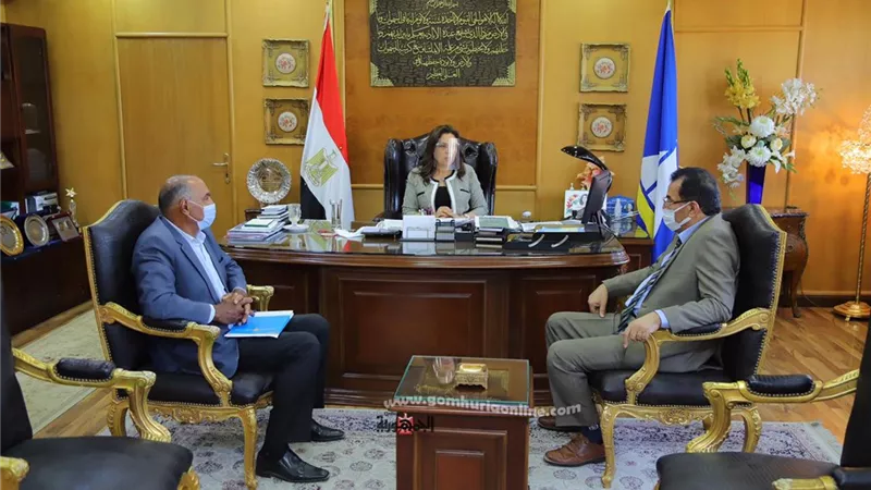 محافظ دمياط تبحث مخطط تطوير المزرعة السمكية بالرطمة