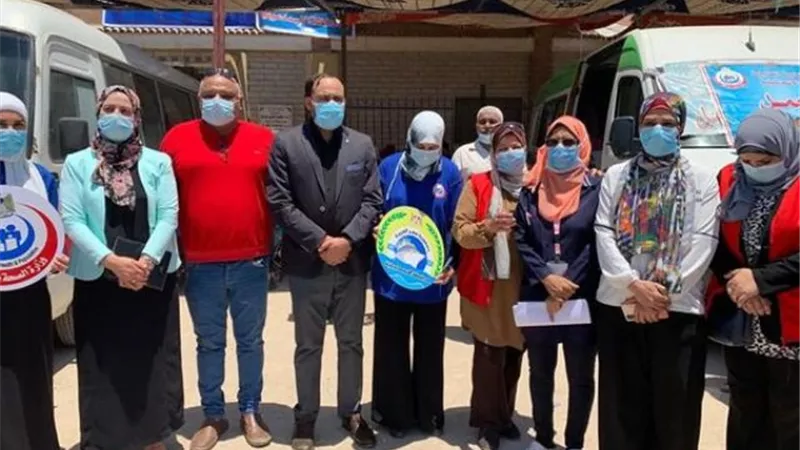 الصحة تطلق أكبر قافلة طبية في ابوسلطان بالإسماعيلية ..صور