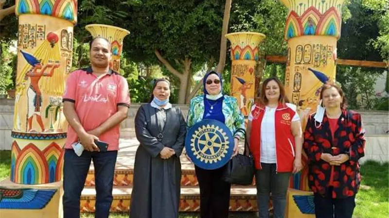 روتارى بنى سويف فى زياره لدار أغصان الزيتون للايتام