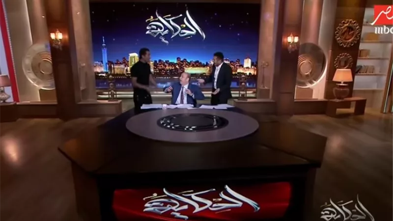 شاهد.. مصطفى شعبان وعمرو سعد يقتحمان ستوديو 