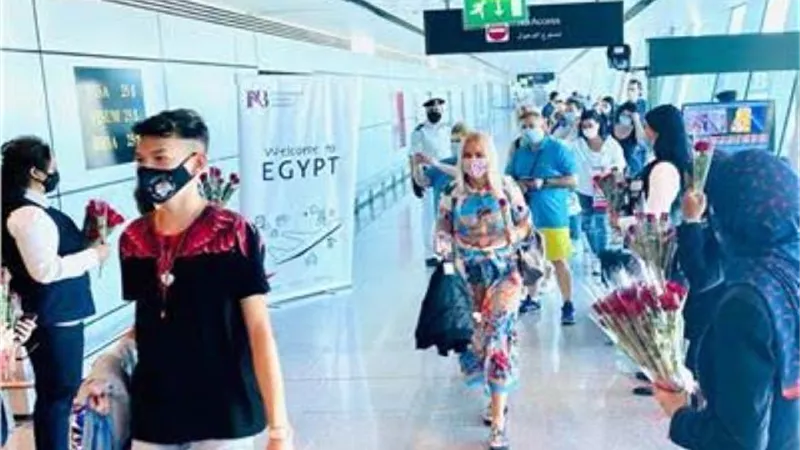 وصول ٦ رحلات دولية سياحية مطار مرسى علم