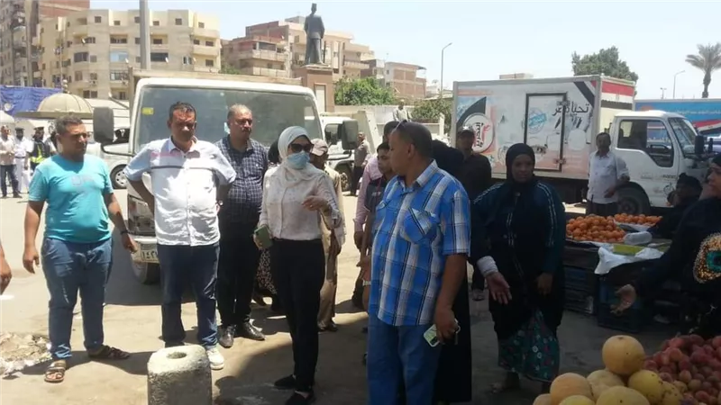 نائب محافظ القليوبية تقود حملة إزالة إشغالات مكبرة بمدينه بنها