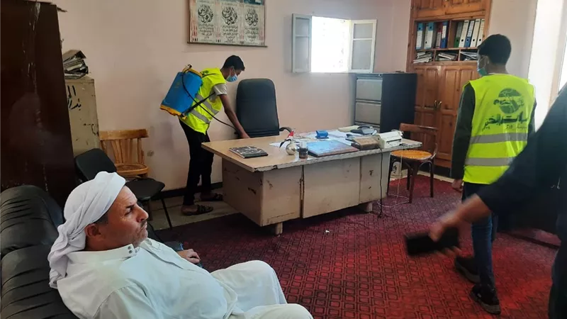 شمال سيناء تواصل حملة التطهير والتعقيم لمواجهة الموجة الثالثة