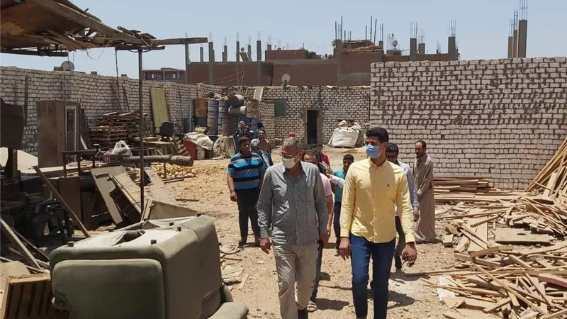 نائب محافظ القليوبية يتابع ازالة ٣ حالات تعدي على الارض الزراعية