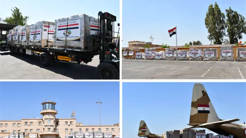 مصر ترسل مساعدات طبية ومواد غذائية للأشقاء فى دولة جيبوتى