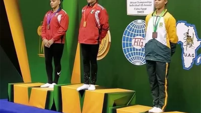 زينة ابراهيم لاعبة الجمباز تتاهل لأولمبياد طوكيو
