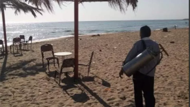 استمرار تطهير وتعقيم المقاصد السياحية بالقصير