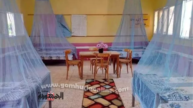 تجهيزات فندقية لإستراحات الدبلومات والثانوية العامة في الإسماعيلية..صور